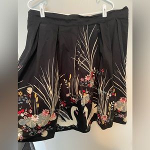 A-line pleated skirt